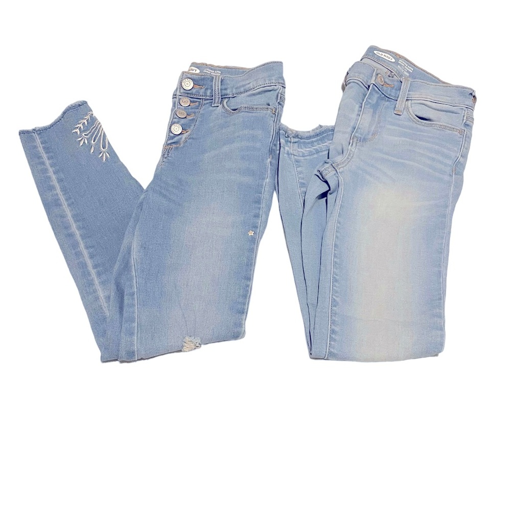 Old Navy Rockstar Super Skinny Jeggings - 2 pair Girls Size 8